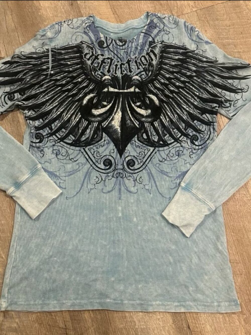 Affliction Men's Long Sleeve Graphic T-Shirt Men’s Medium